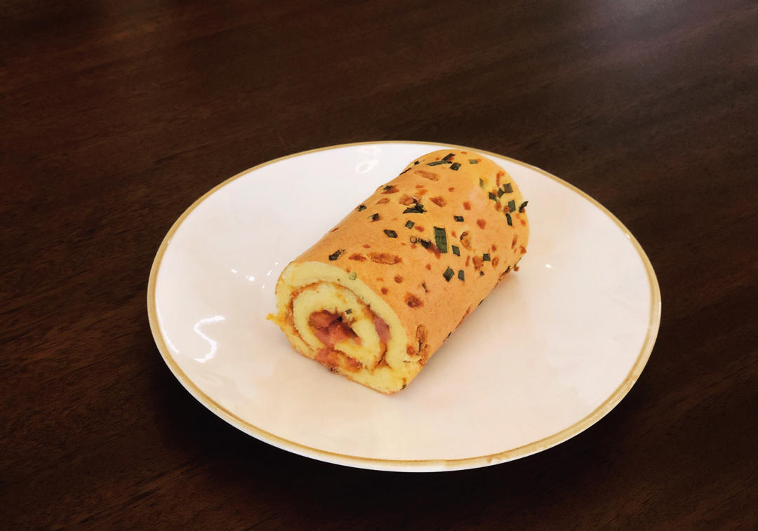 香葱肉松蛋糕卷这样做‼️满屋飘香（小视频食谱）