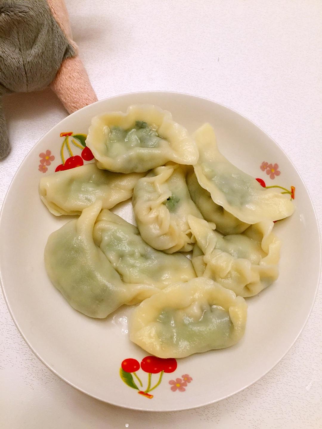 小白菜蚬子肉水饺的做法