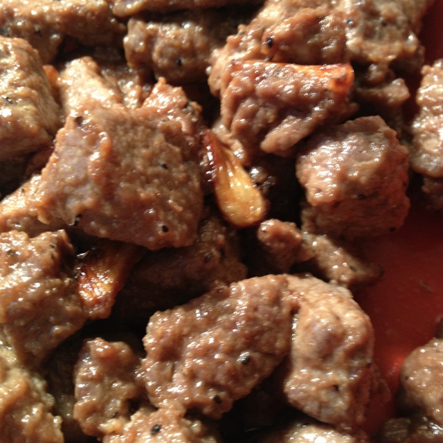 黑蒜子牛肉粒