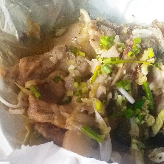 纸包烤葱油鸡