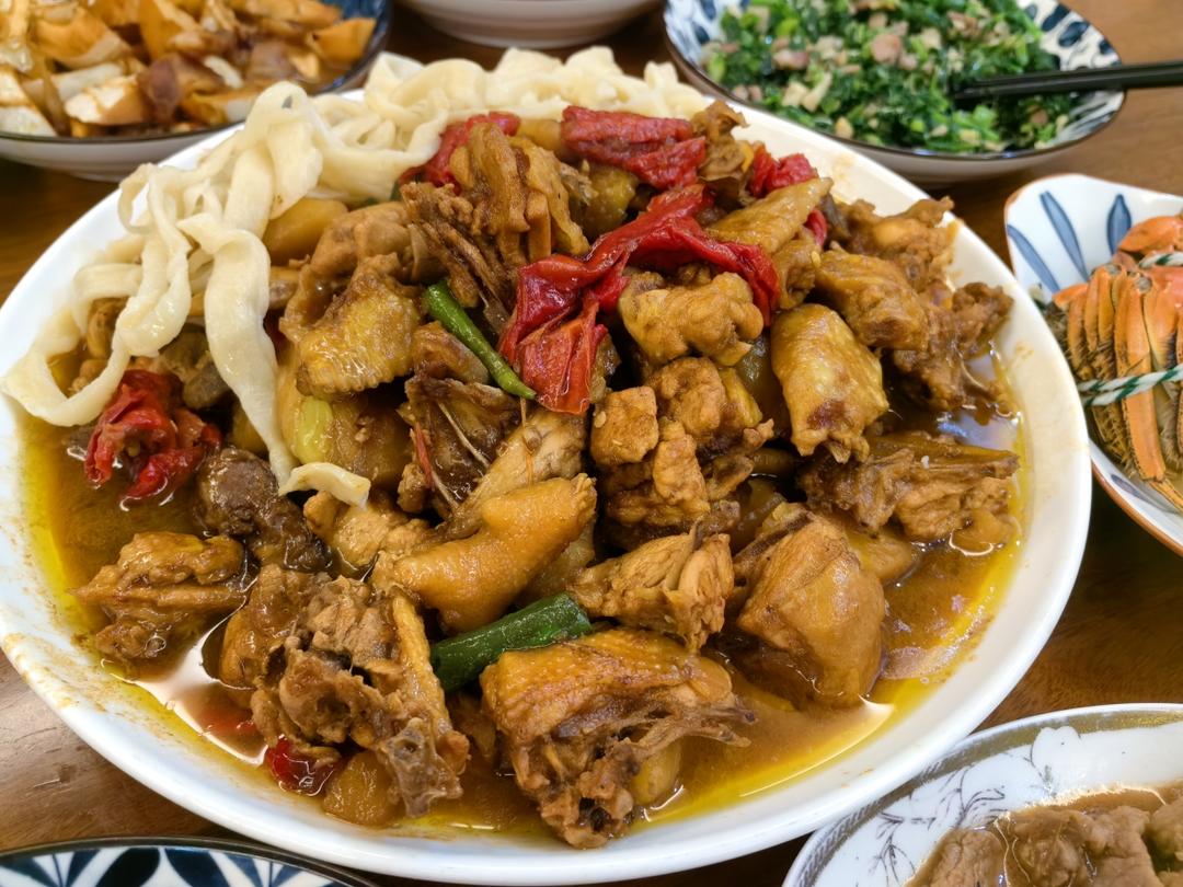 新疆特色大盘鸡（附加皮带面做法）