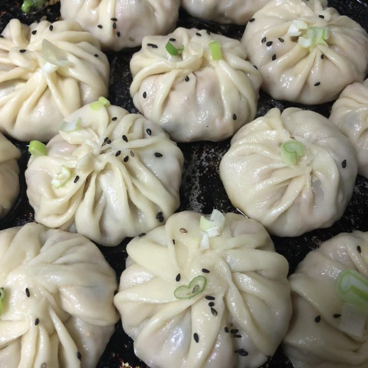 网红【水晶水煎包】一次就成功！