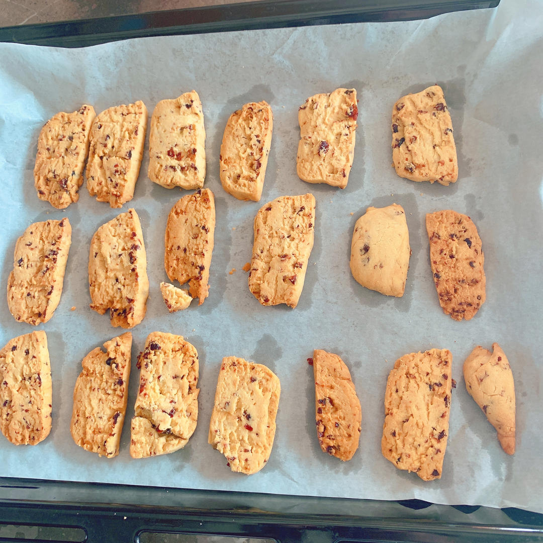 蔓越莓曲奇饼干 最最最简单的黄油饼干