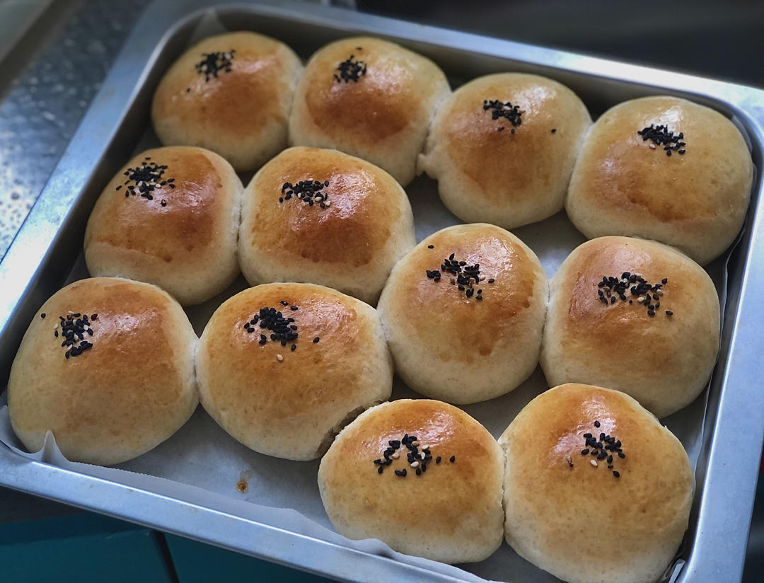 日式红豆包（低油低糖版）