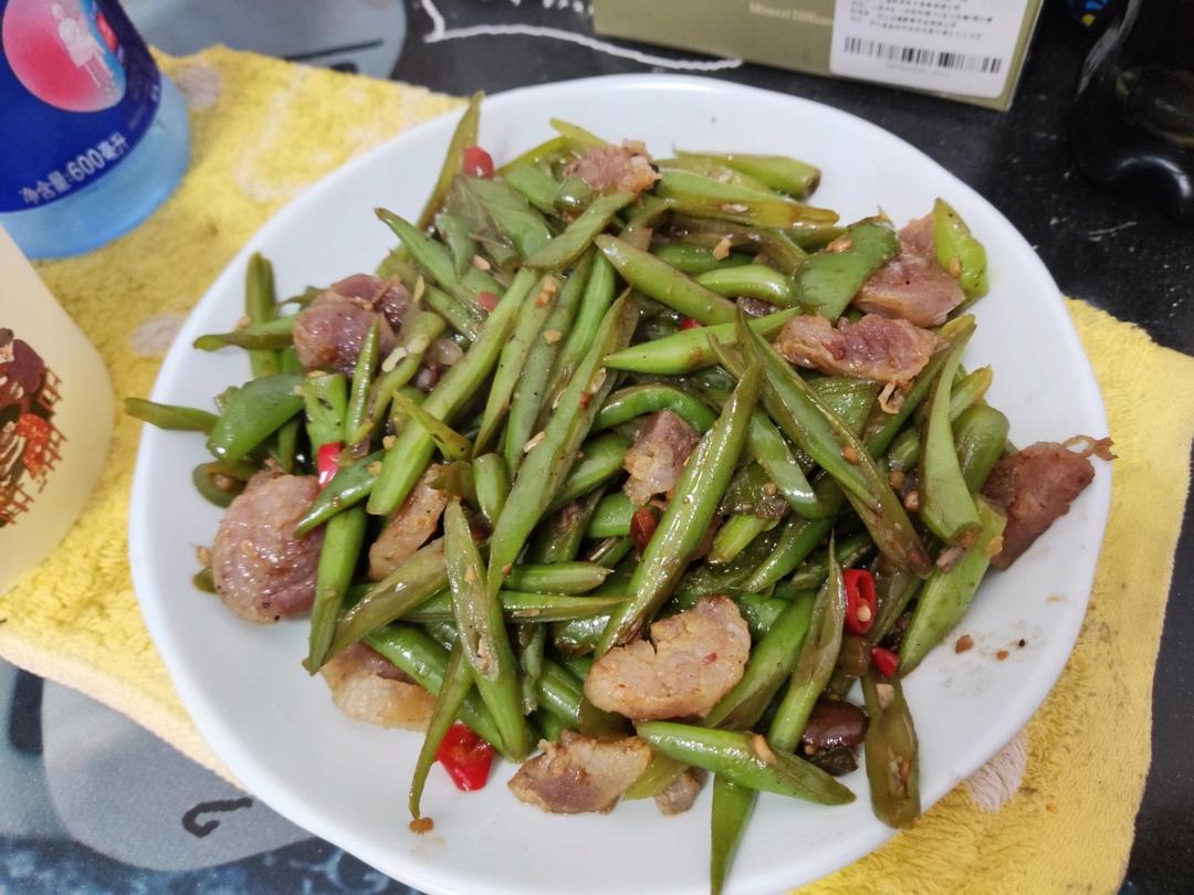 家常小炒四季豆