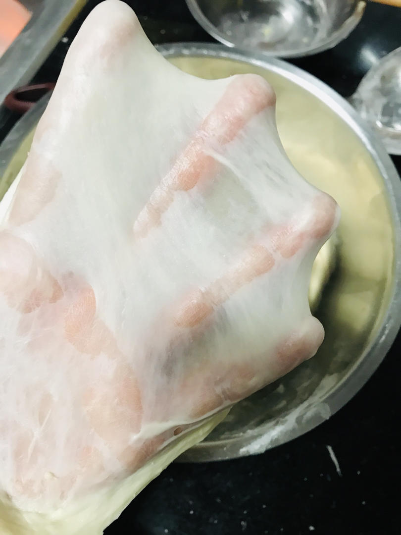 佳麦厨师机打面 之 中种吐司面团