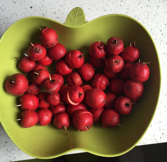 快速去掉山楂的核儿