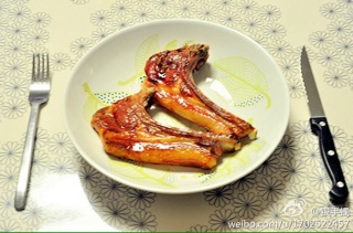 香煎小羊排