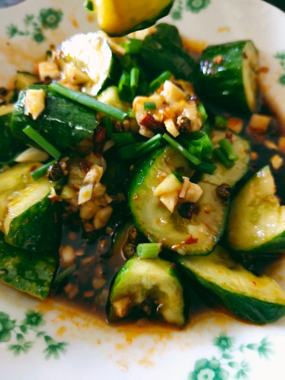 🔥5分钟快手-凉拌黄瓜，上桌秒没，爽口开胃