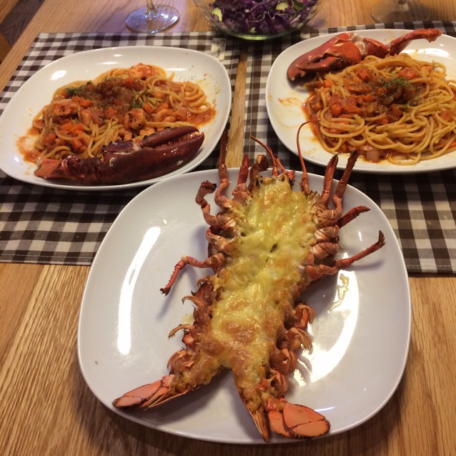 奶油芝士蒜蓉焗龙虾