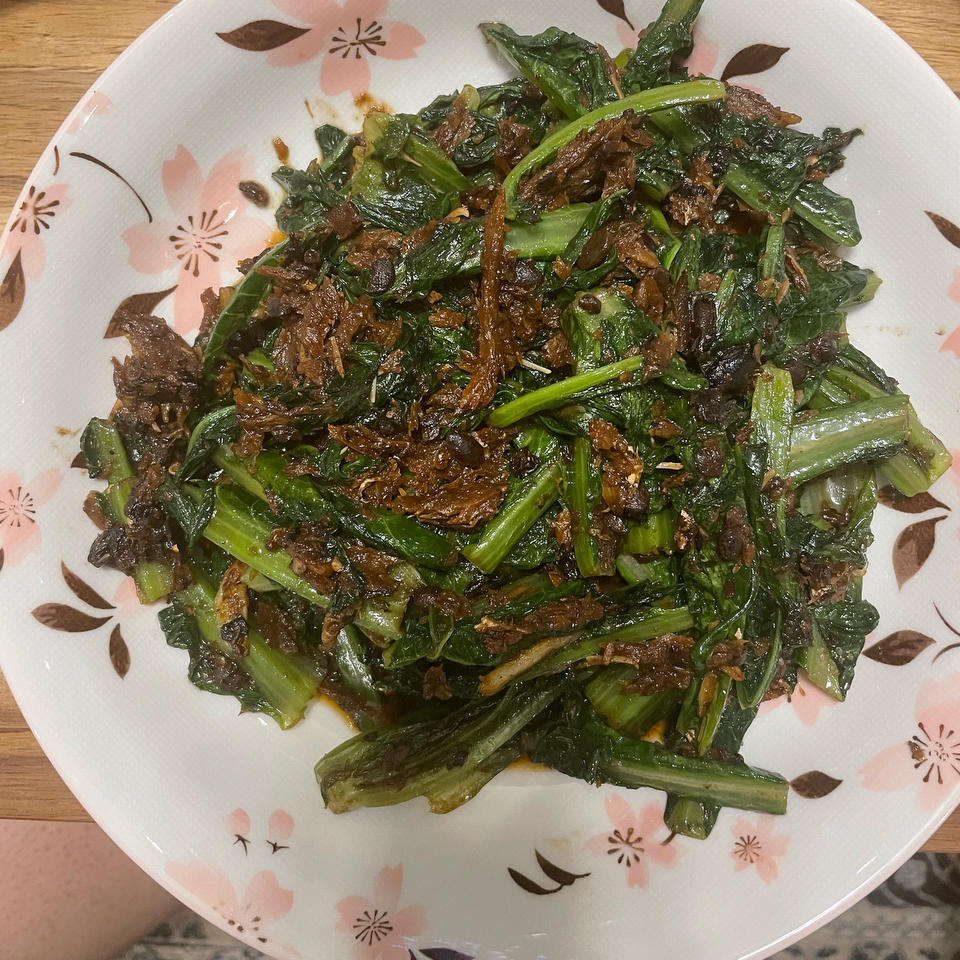 豆豉鲮鱼油麦菜