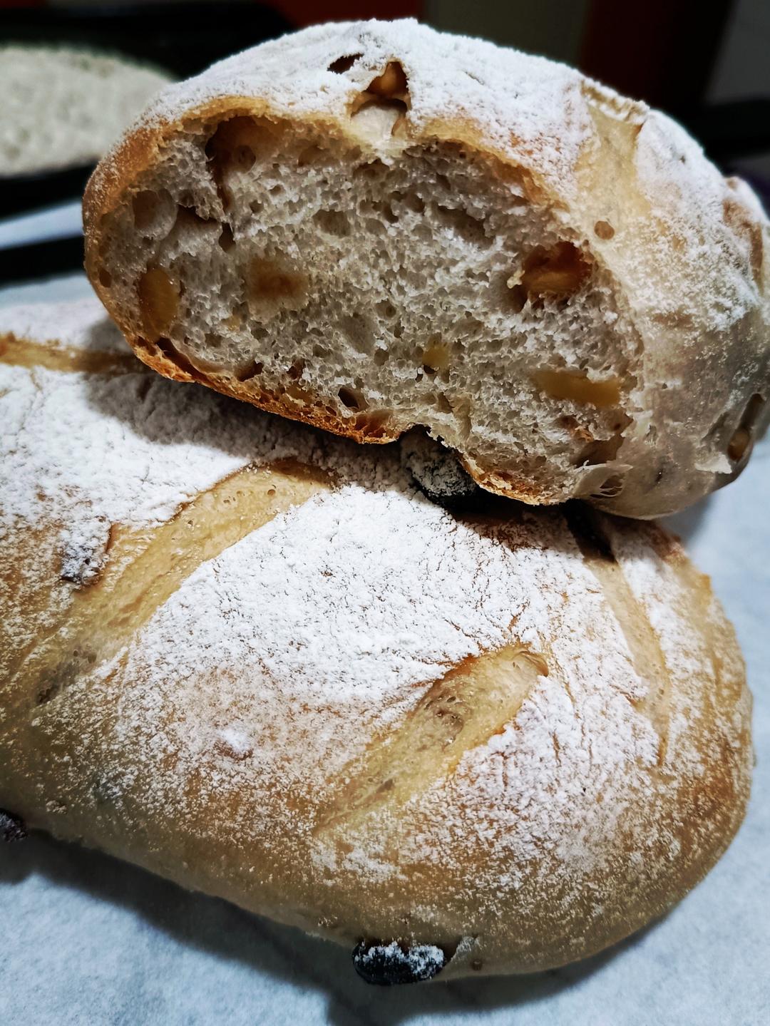 全麦核桃包～软欧包