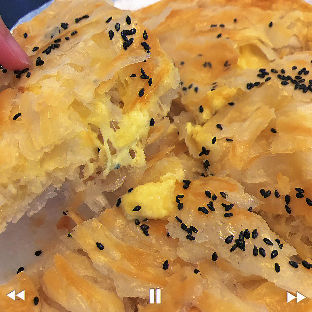 空气炸锅手抓饼版香蕉芝士派