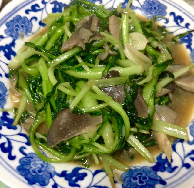 香菇炒油菜