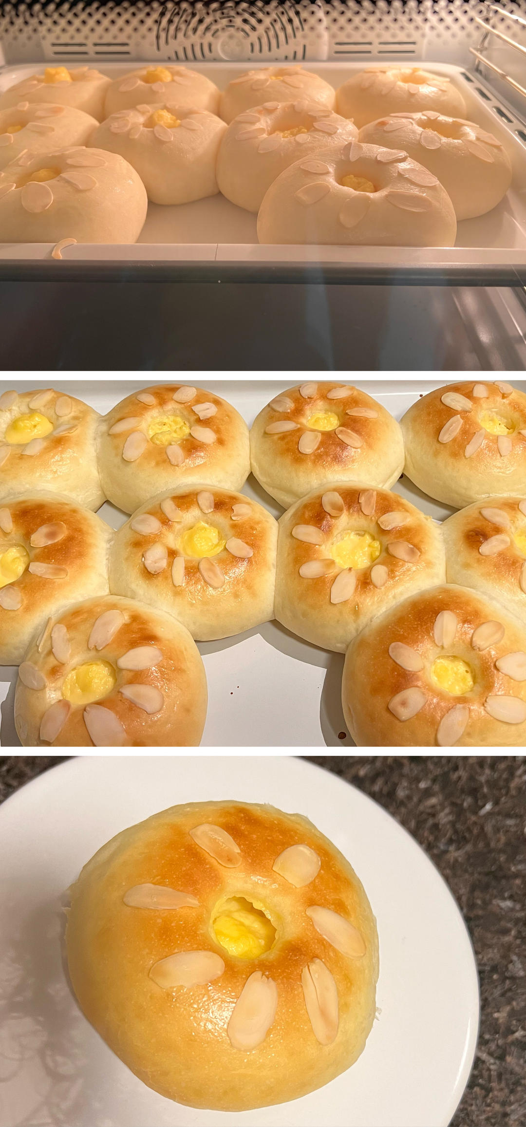 特浓卡仕达酱面包