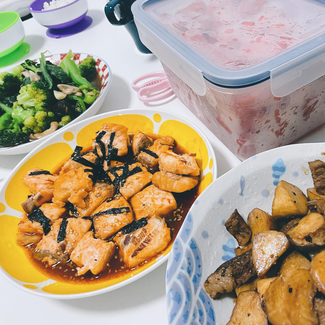 酱汁三文鱼【宝宝辅食】