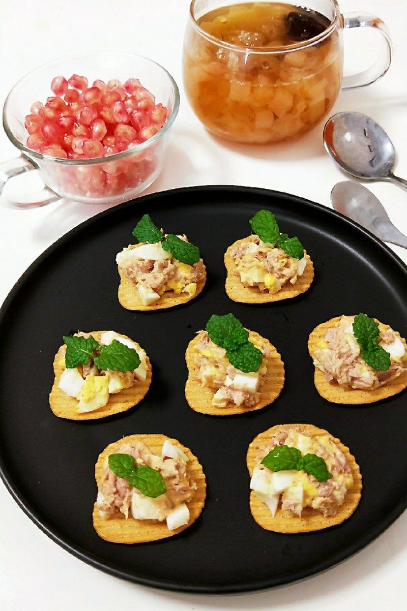 金枪鱼鸡蛋薯片挞