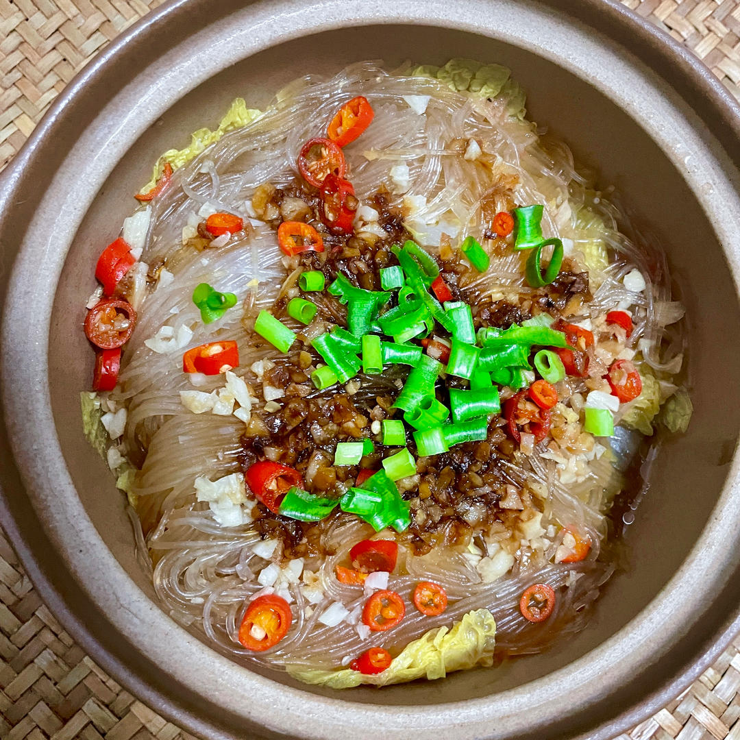 砂锅娃娃菜粉丝煲