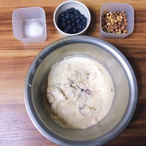 天然酵种新鲜蓝莓榛仁欧包的做法 步骤2