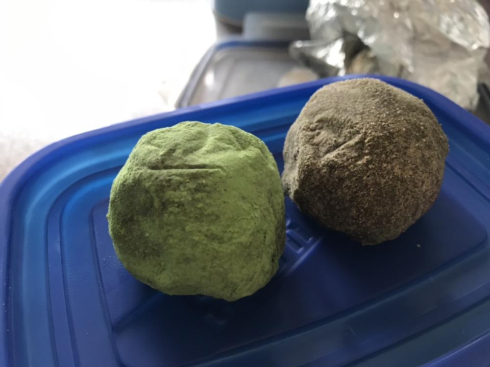 红豆抹茶麻薯(糯米糍)