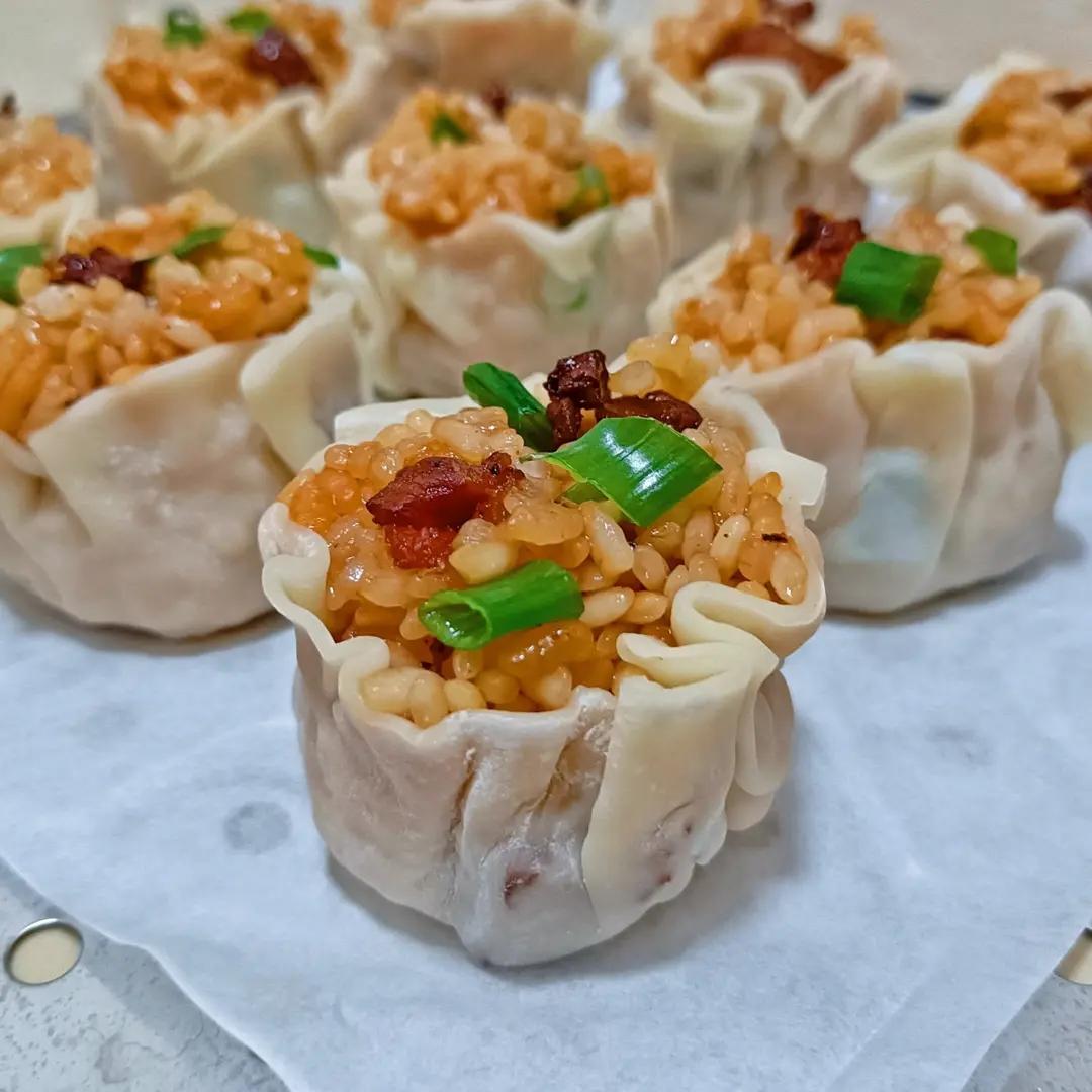 低脂少油紫米鸡胸肉烧麦