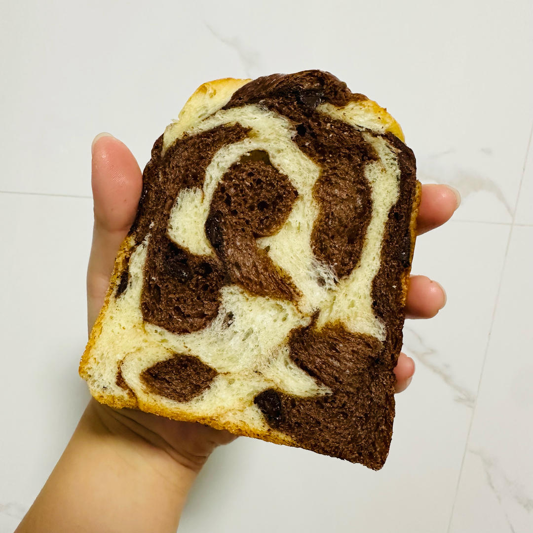 双色巧克力奶酥吐司