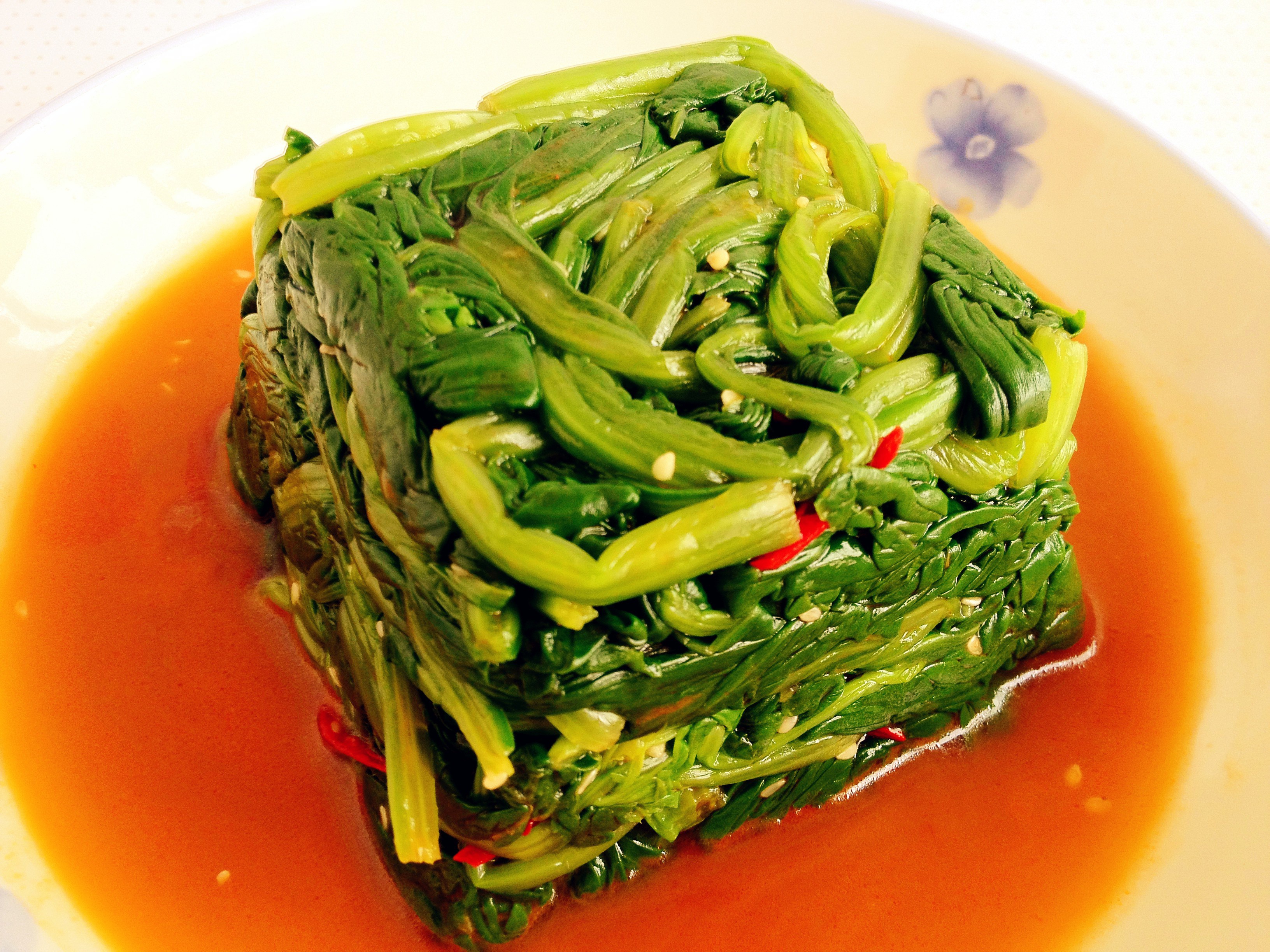 凉拌菠菜