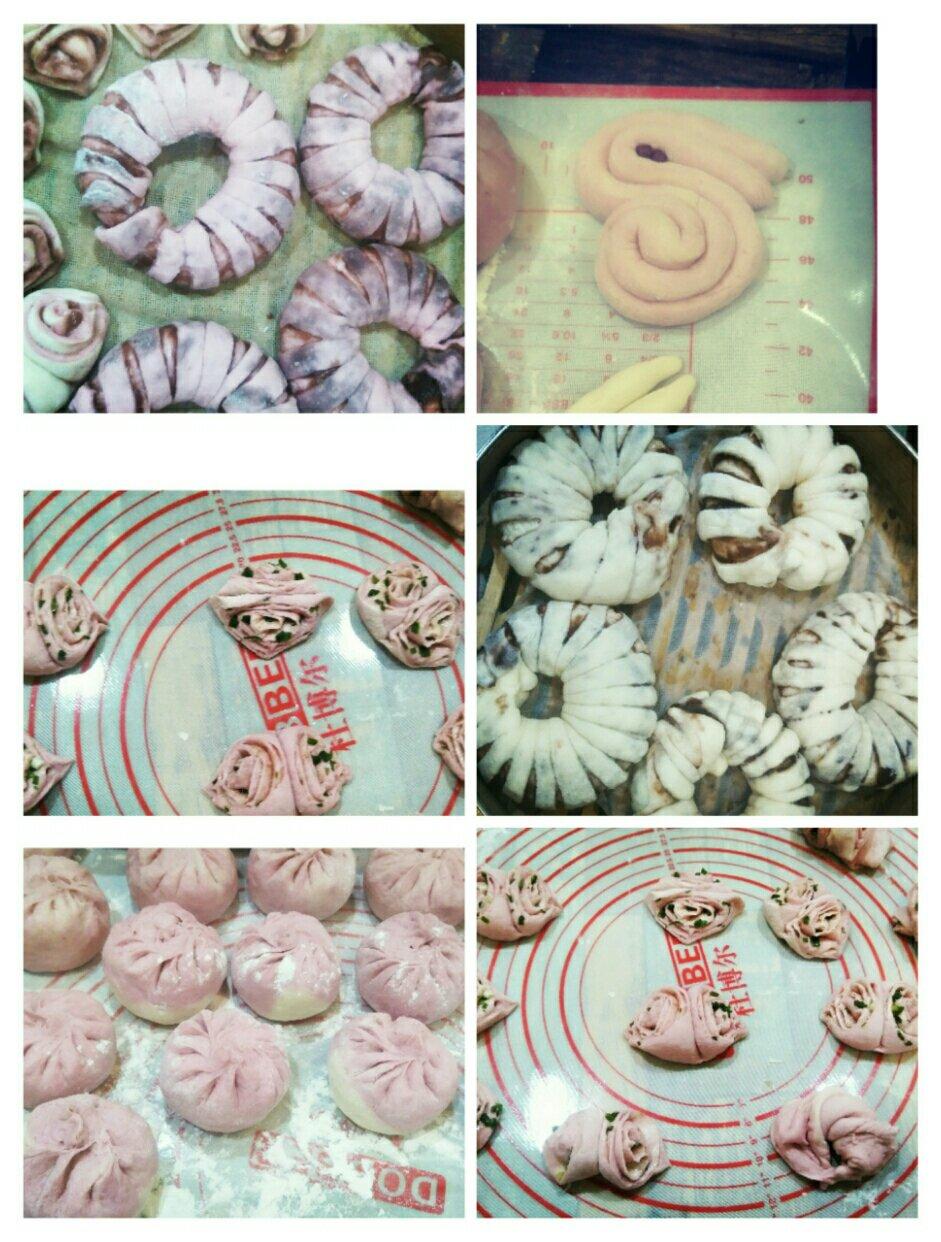 紫薯（红薯）花卷馒头