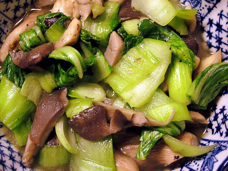 油菜蘑菇