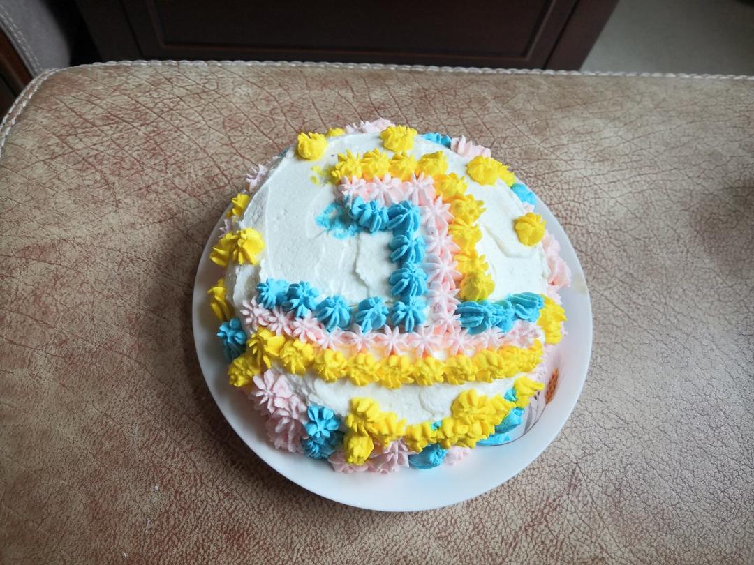 送给宝宝的一岁生日蛋糕