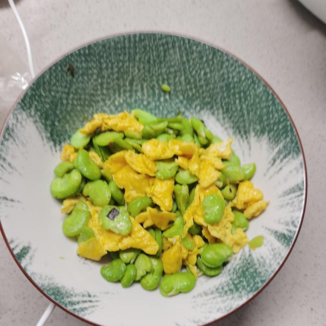 鲜蚕豆炒鸡蛋