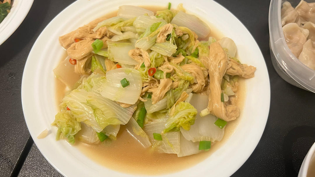 白菜腐竹煲