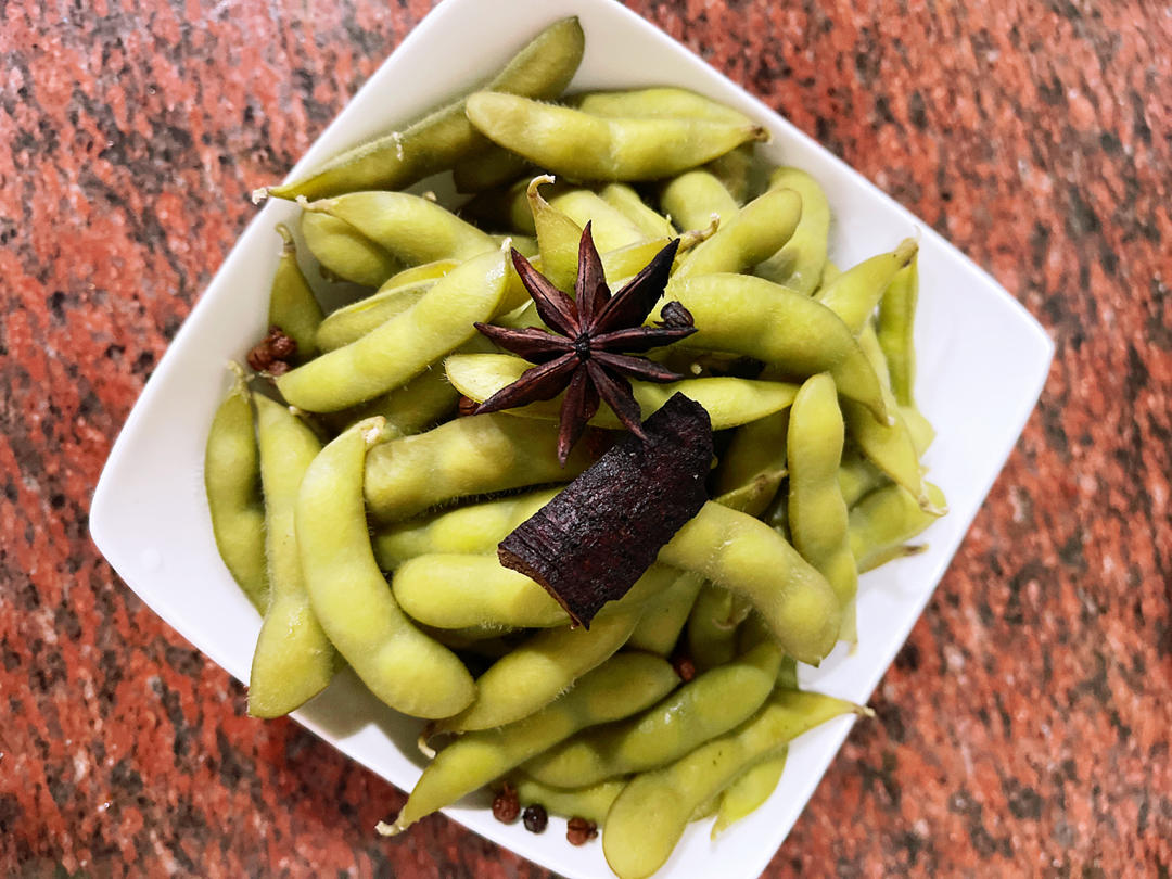香辣煮毛豆.五香毛豆