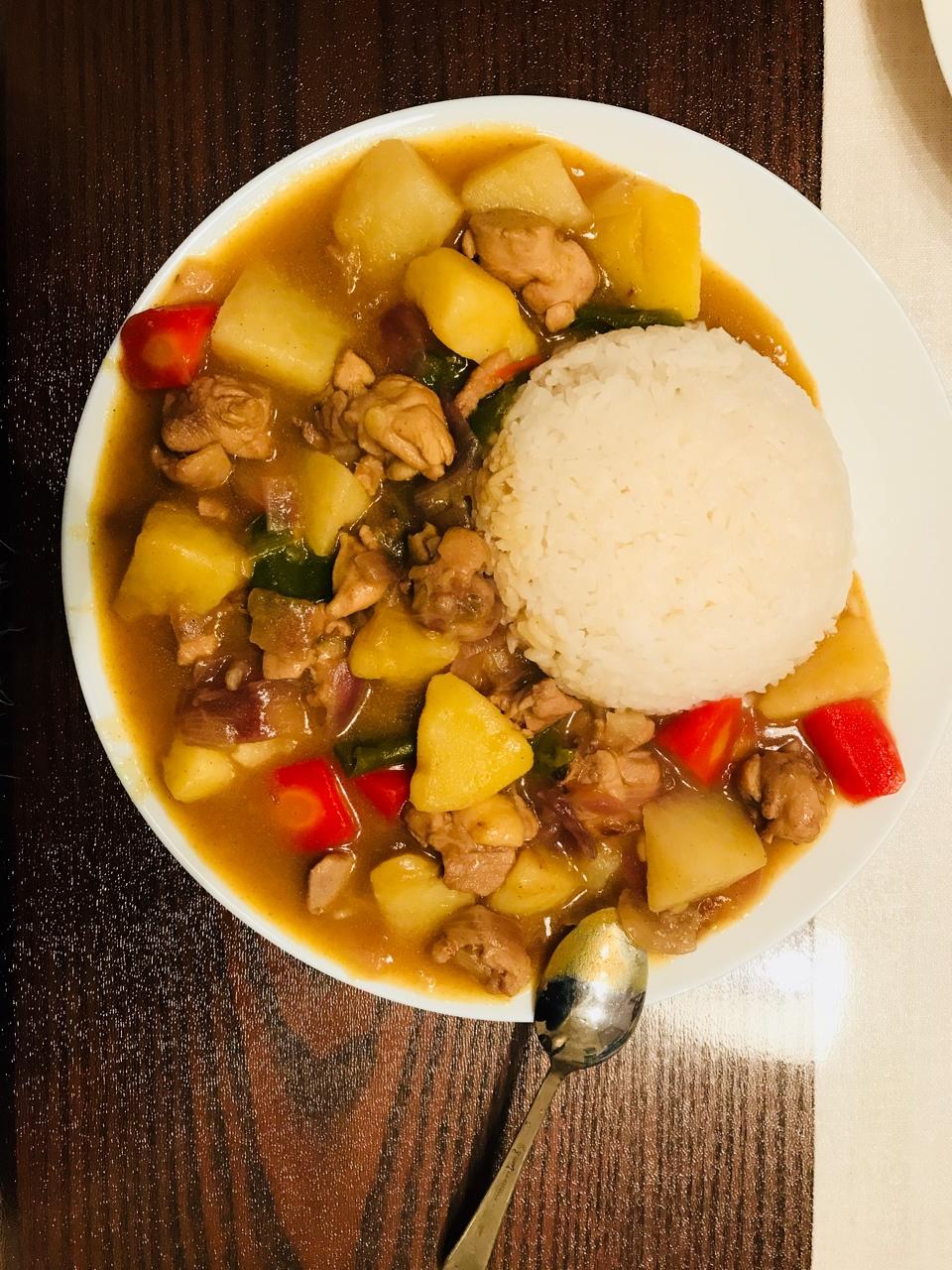 媲美餐厅的盖浇饭--【咖喱鸡盖浇饭】