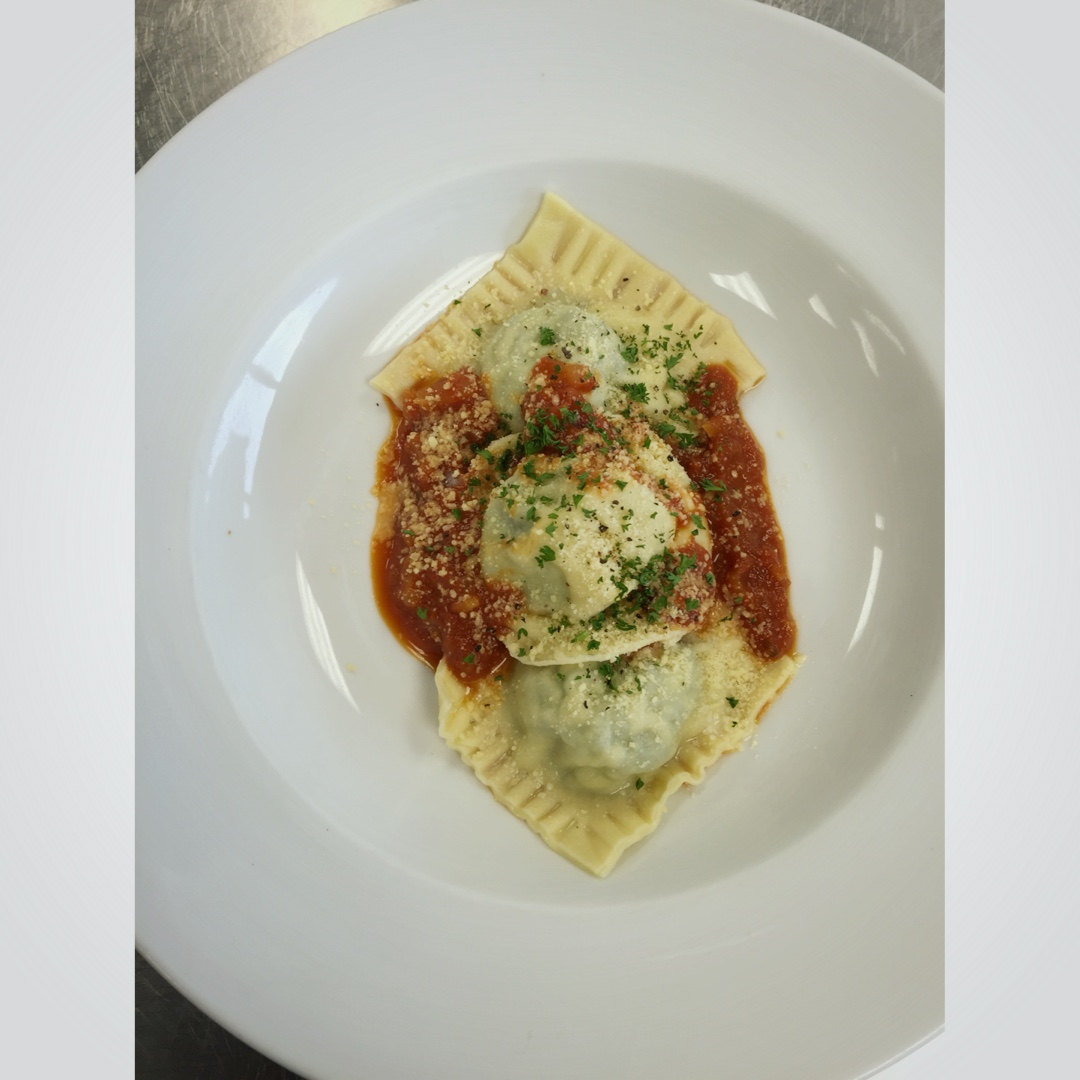 Italian早餐儿之蒜香番茄意大利水饺Ravioli