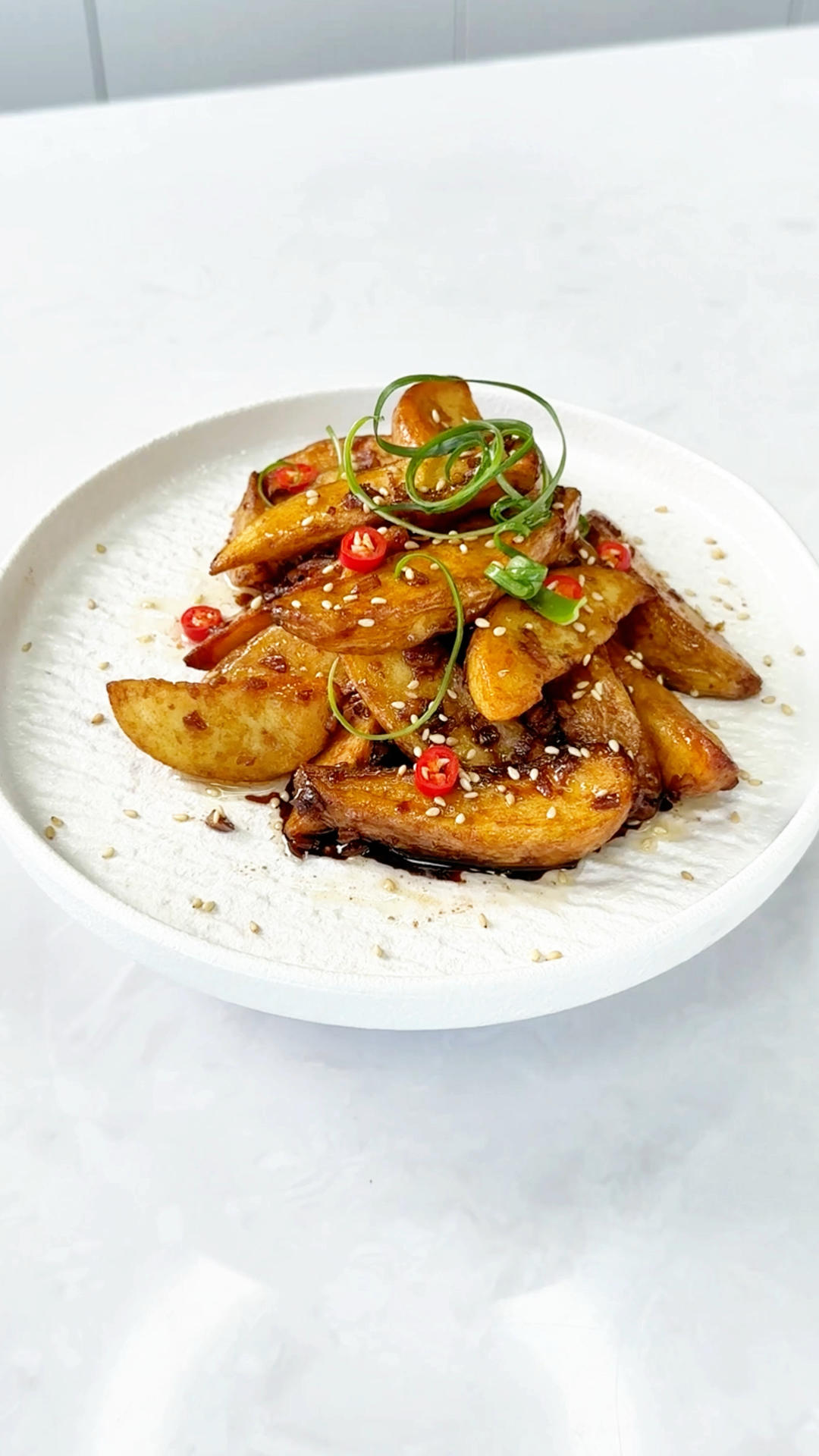 非油炸！金色薯角酱香浓🥔比薯条好吃百倍