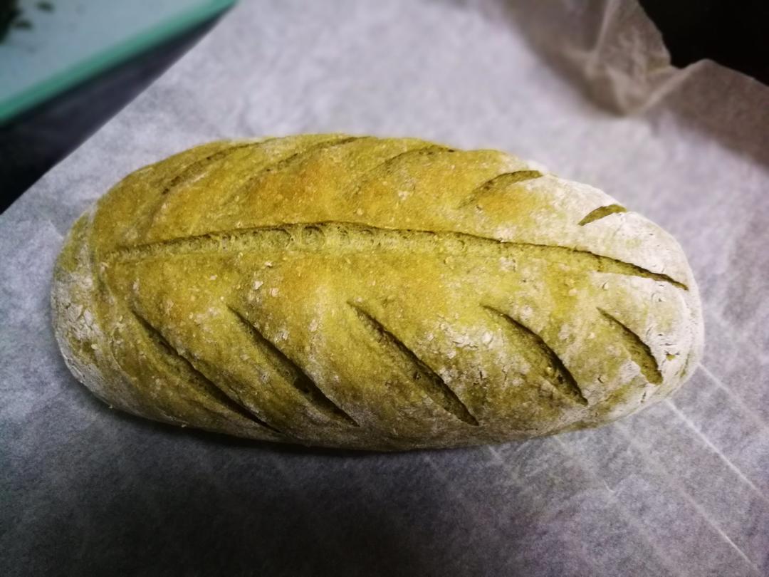 抹茶红豆欧包（不干燥）