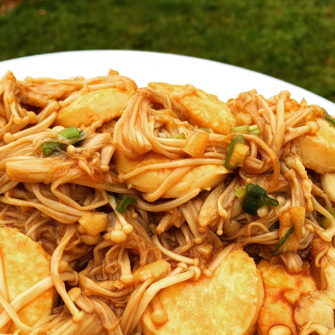 超级下饭菜--金针菇日本豆腐