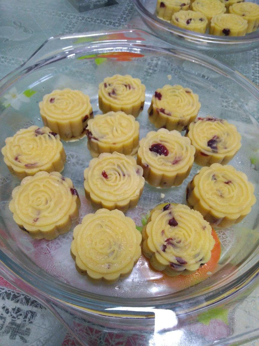 蔓越莓绿豆糕