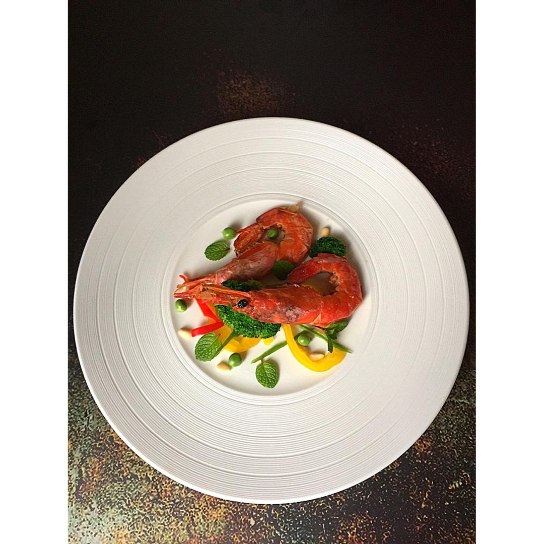 蒜香煎阿根廷红虾