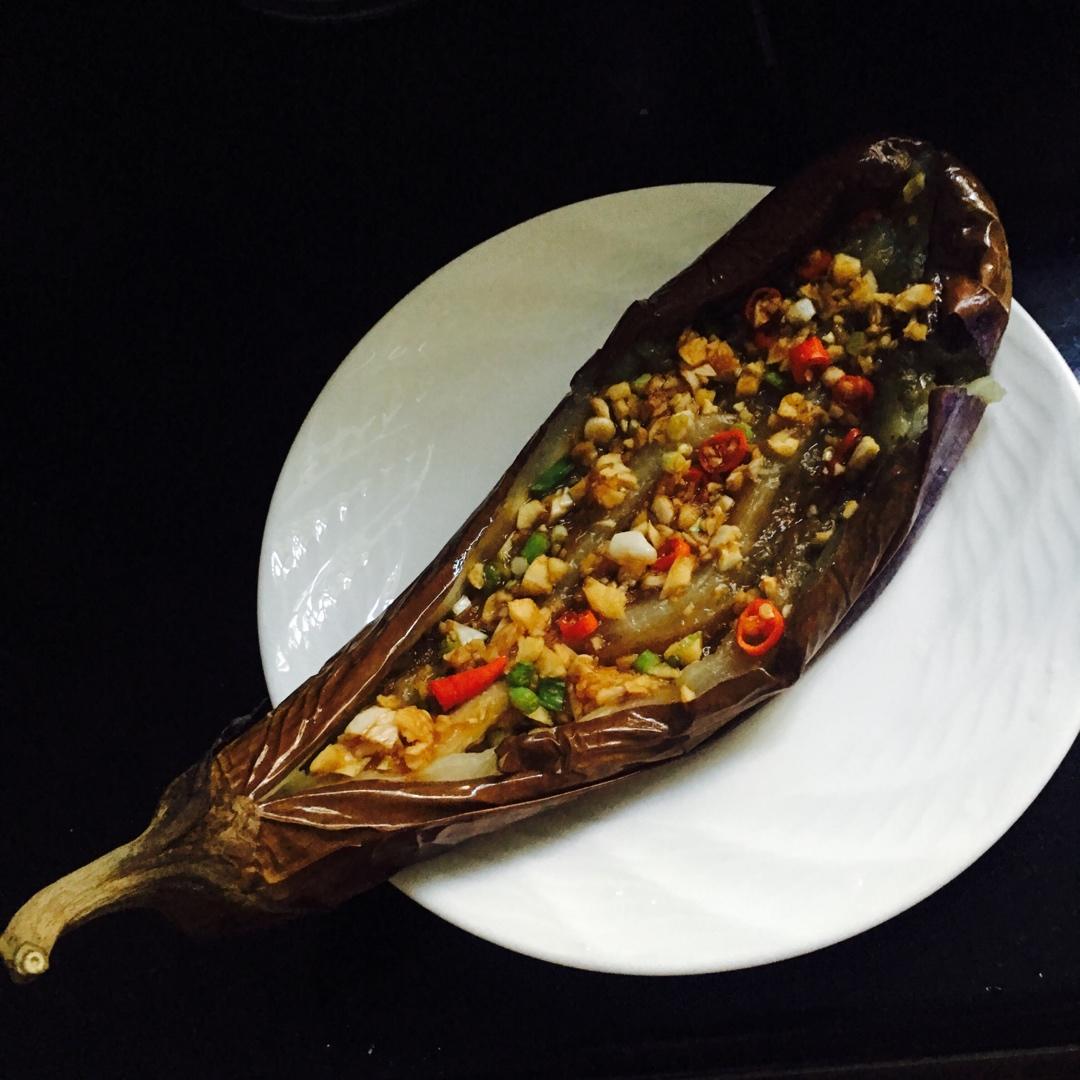 烤箱菜走起--蒜蓉烤茄子