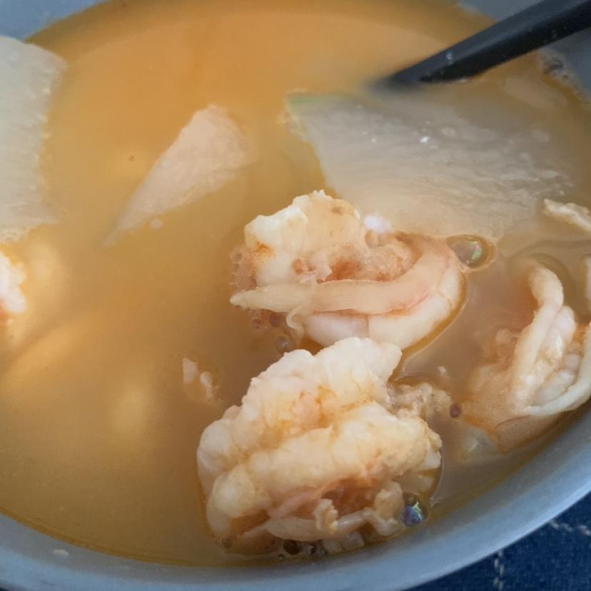 冬瓜，鲜虾汤