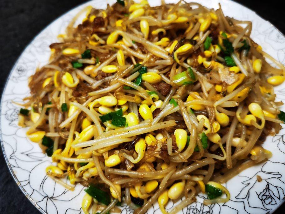 黄豆芽炒粉条