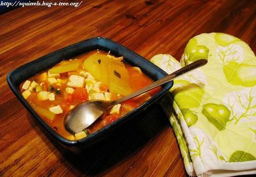 冬瓜番茄豆腐汤的做法