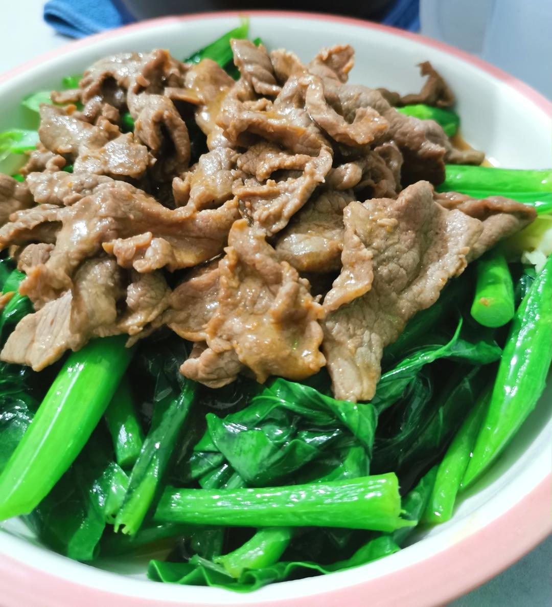 潮汕妈妈们拿手家常菜之芥蓝炒牛肉