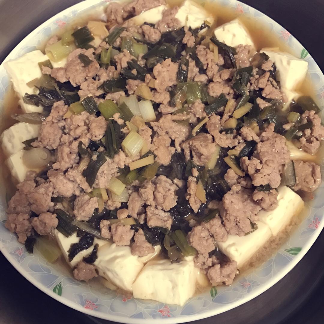 肉末蒸豆腐