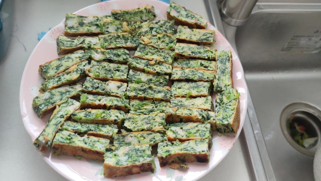 菠菜鸡蛋小方