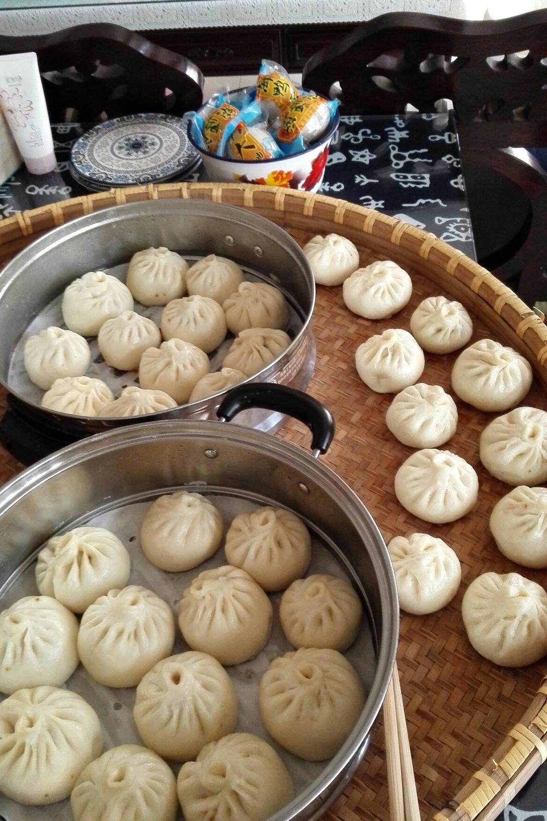 手工包子（肚脐包）