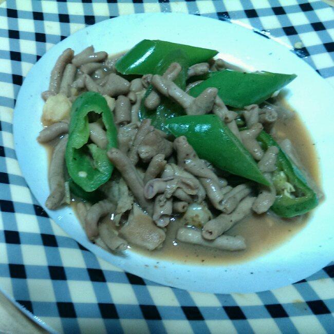 青椒炒鸡肠