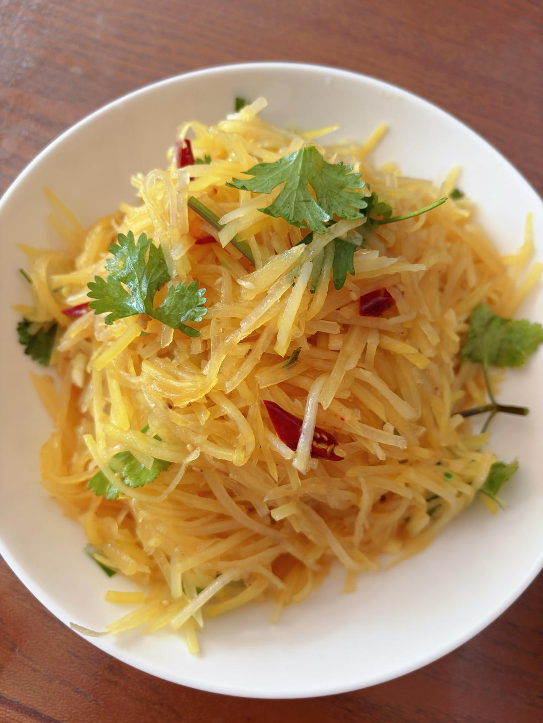 拌土豆丝、拌头菜包菜